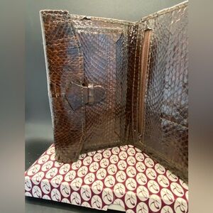 Vintage Women’s Snakeskin Wallet From FRANCE 1980- Never Used